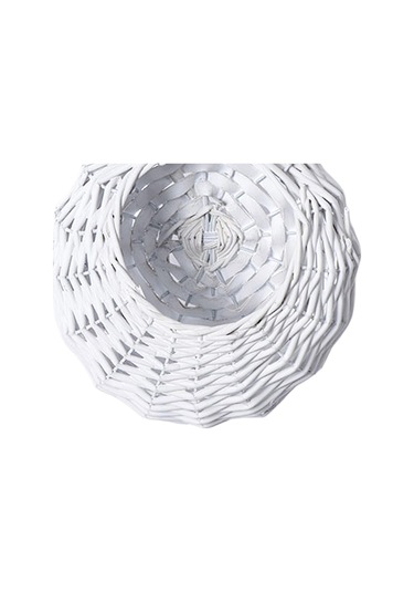 Suntek Magideal Hasır Asılı Çiçek Sepeti Duvar Ekici Çim Yard Beyaz