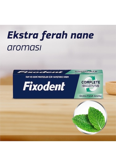 Complete Ekstra Ferah Diş Protezi Yapıştırıcı Krem 47g - 3 Adet