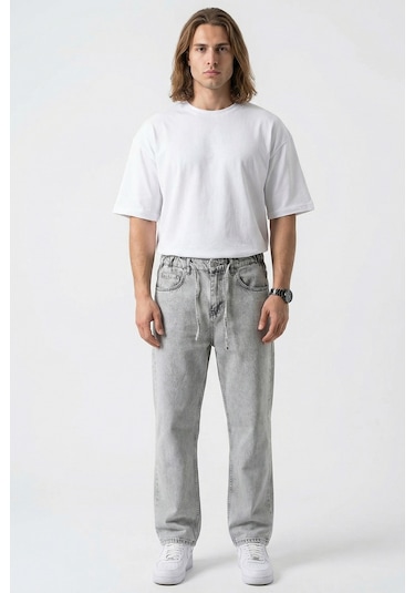 Bigdart Erkek Rahat Kesim Baggy Jean Pantolon 30075 - Taş
