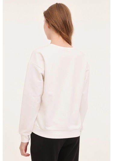 Lumberjack Kadın Sweat Wb Anna 16 4pr Ekru Ekru