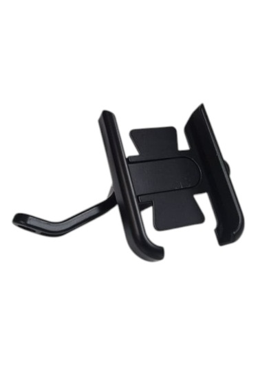 Ttr Motors Motosiklet Telefon Tutucu Demir-ayna Bağlantılı Siyah