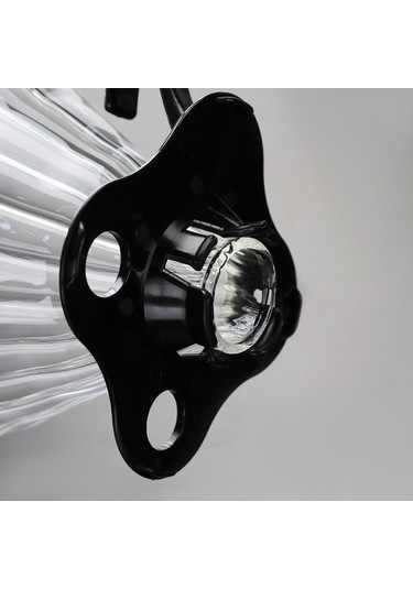 Mufunye Büyük Boy Cam V60 Filtre Kahve Değirmeni, Isıya Dayanıklı, Plastik Tabanlı, Kapağlı, Logo Özelleştirilebilir, Ev Kullanıma Uygun Siyah