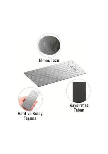 Valkyrie 3 Adet Elmas Biley Seti Bıçak Bileme Taşı Sulu Veya Susuz Biley Uzun Ömürlü Aşınmaz 200 400 1000 Grit