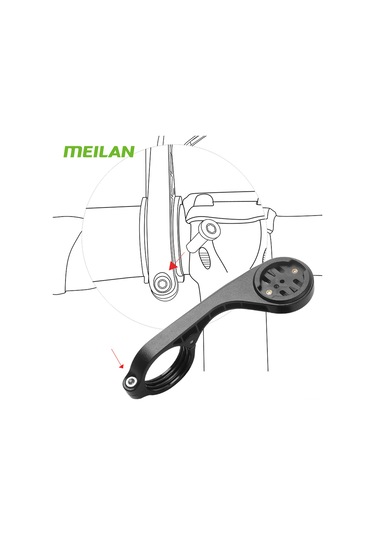 Geeroyoo Bisiklet Bilgisayarı İçin Evrensel Değiştirme Tutucu, Çift Taraflı, Kolay Kurulum, Yüksek Dayanıklı Nilon Ve Çelik Malzeme Siyah