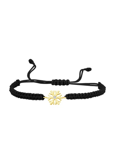 Altın Sepeti Pırlanta Kartanesi Altın İp Bileklik As11pblm3 Sarı Altın