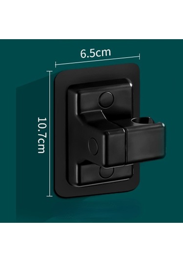 Primepickings Siyah Evrensel Duş Başlığı Tutucu Ayarlanabilir Matkap Yok Kendinden Yapışkanlı Duvara Mon 2 Katlı Gri