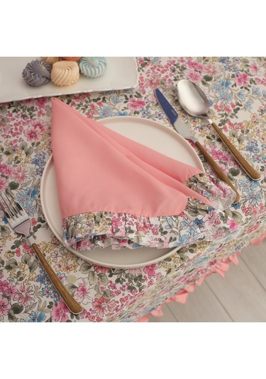 Karaca Home Alice 2'li Dertsiz Kumaş Peçete 45x45 Cm Pembe Pembe