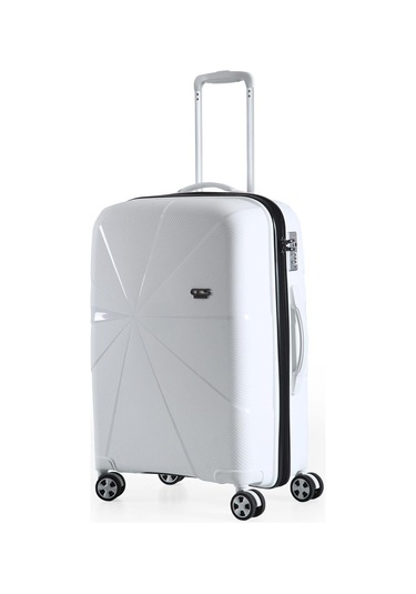 Ççs 5264 Polipropilen Büyük Boy Valiz Beyaz