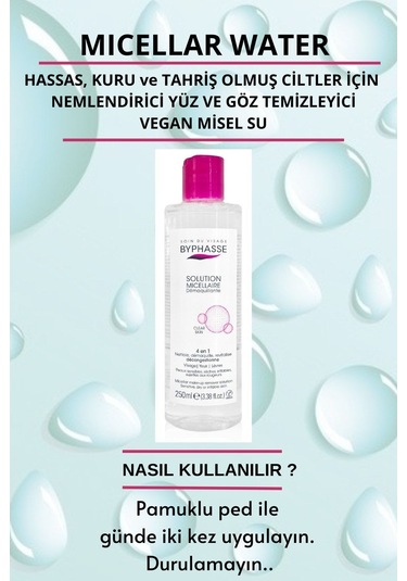 Byphasse Micellar Yüz Ve Makyaj Temizleyici Misel 250 ML