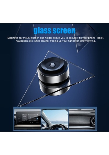 Tongxida Magnetik Vakumlu Telefon Tutucu - 360 Dönüşlü - Evrensel Ön Cam Tutucu -