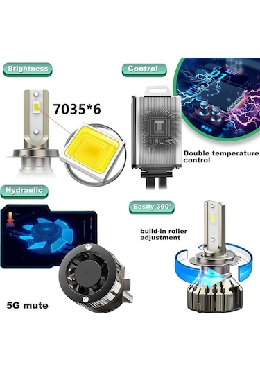 Hb3 9005 Delco U.s.a Special Led Xenon Far Pro Smart Vision Çizgisel Odaklanma 7035