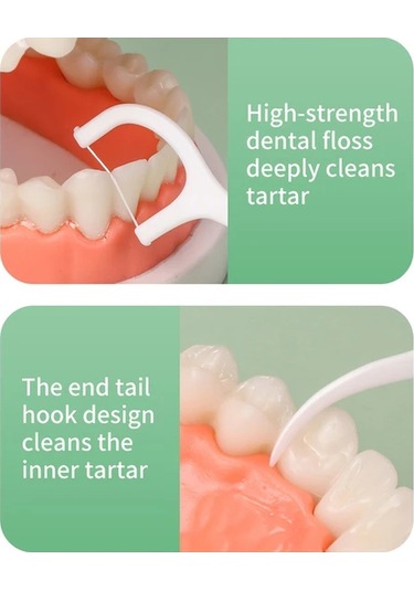Willowhaven 50 Adet Beyaz Rımı Smıle Diş İpi Çubuğu - Pratik Etkili Hijyenik Diş Arası Temizleme Aracı