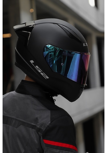 Ls2 Rapıd Race Kask Gökkuşağı Camlı Mat Siyah