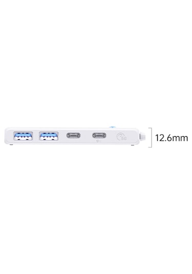Orico PAPW2AC-C3-015-WH 4 Portlu Type-C to USB 3.0 / Type-C PD 100W Yüksek Hızlı 5Gbps HUB Çoklayıcı Beyaz