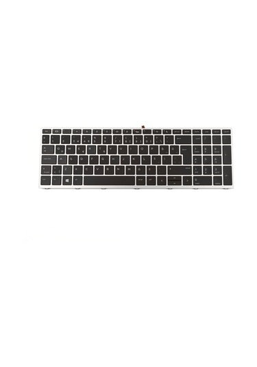 Hp Probook 650 G4 650 G5 Notebook Klavye Işıklı Gümüş