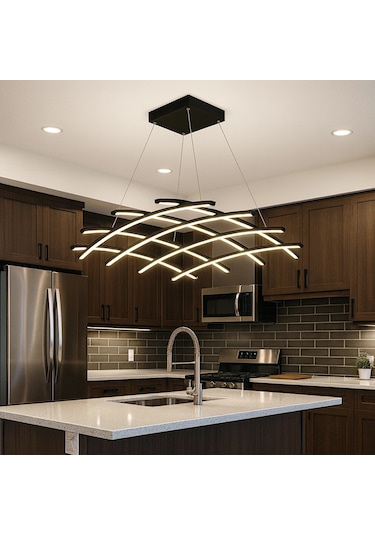 Cazy Led Avize Sarkıt Aether 70 70 Cm 100 Watt Çok Renkli