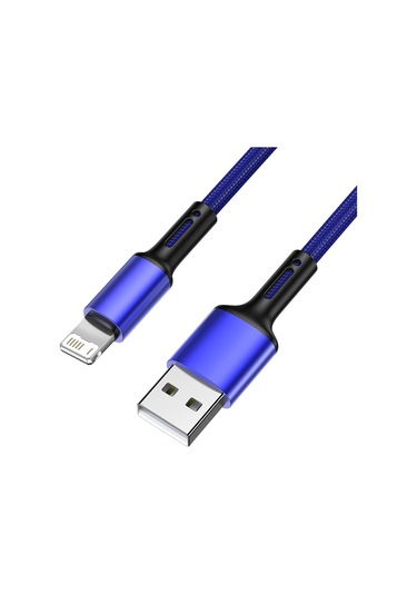 Nephyusb Hızlı Şarj Kablosu 2m 3m Iphone Uyumlu 13 12 11 Pro Max X Xr Xs 10 8 7 5 6s Se Uzun Şarj Kablosu Telefonmavi