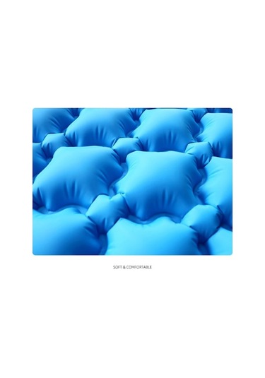 Wondernest Yürüyüşü Yok Yatak Yastık Yastığı Uyku Şişme Mavi Mat Kamp Için Hava Yatağı Gm-am04 Eşkenar Dörtgen Açık - Xp Altın