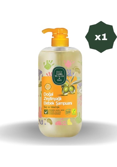 Eyüp Sabri Tuncer Doğal Zeytinyağlı Bebek Şampuanı 600 Ml - 1 Adet