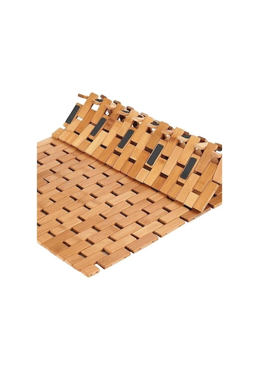 Digithome Kaymaz Taban Katlanabilir Çok Amaçlı Mat Dekoratif Banyo Paspası 50x80 Cm- 1401 Bej