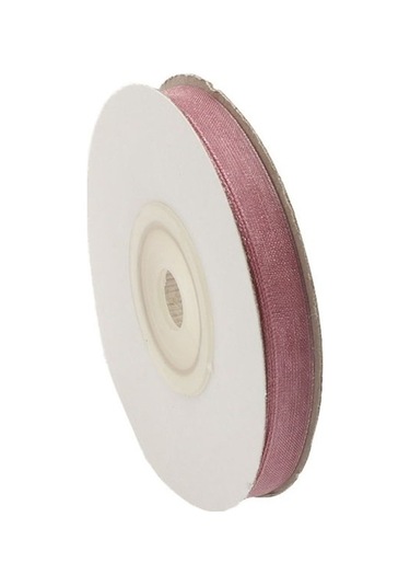 Tüfekçioğlu Organze Gül Kurusu Renkli Kurdele 10Mm.