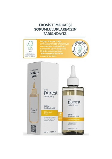 The Purest Solutions Yağlı Ve Karma Cilt Salisilik Asit Tonik 200 ML
