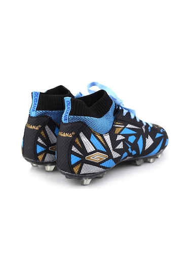 Papuç Sepeti Dgn-2303 Erkek Çocuk Çoraplı Krampon Spor Ayakkabı Mavi