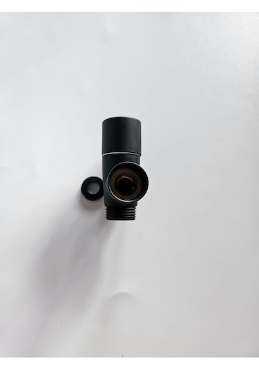 Pirinç Yarım Parmak Siyah Robot Duş Yönlendiricisi Siyah