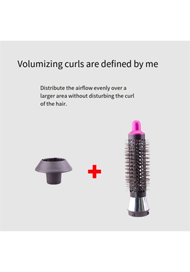 Xurunkeji 38mm Silindir Tarak Laifen Saç Kurutma Makinesi Rüzgar Başlığı Aksesuarları Hava Nozulu Aksesuarları Gül Kırmızı