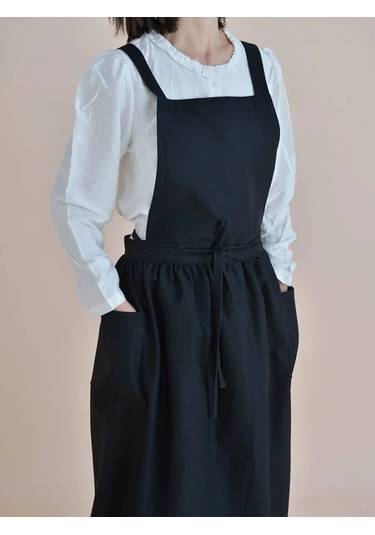 Uutnoe Mestecko Önlük Evrensel Siyah 100% Pamuk 455270951