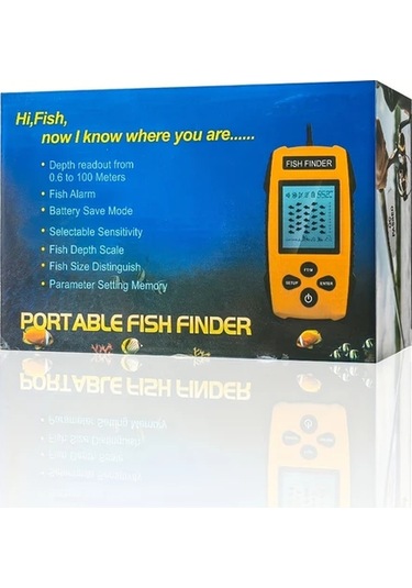 Willowhaven 1 Adet Akıllı Taşınabilir Sonar Balık Bulucu 45 Derece Derinlik Ölçer Alarmlı