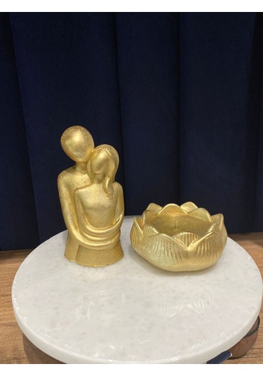 Bernami Biblo Pinterest Altın Gold Rengi Sarılan Çift, Lotus Mumluk Seti