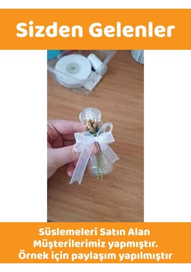 25 Adet 50 Ml Paris24 Dezenfektan Kolonya Parfüm Hediyelik Nikah Düğün İçin Boş Plastik Şişe