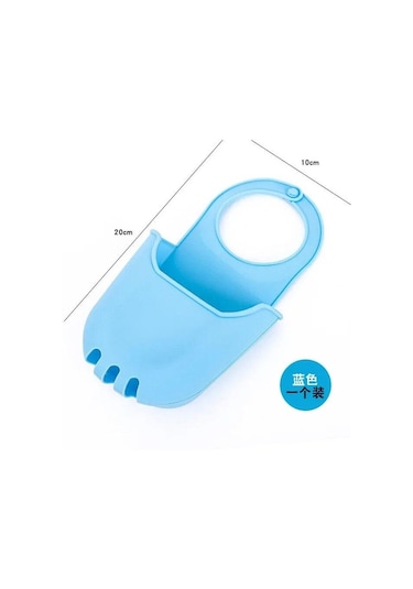 Mavi Lavabo Drenaj Raf Mutfak Depolama Sepeti Raf Asmak Lavabo Çanta Sünger Tutucu Sabunluk Damlalıklı Ev Organizatör Mutfak Aksesuarları