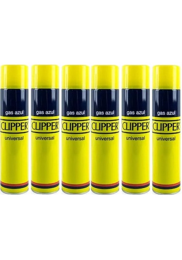 Clipper Gaz Çakmak Gazı 250Ml x 6  Adet