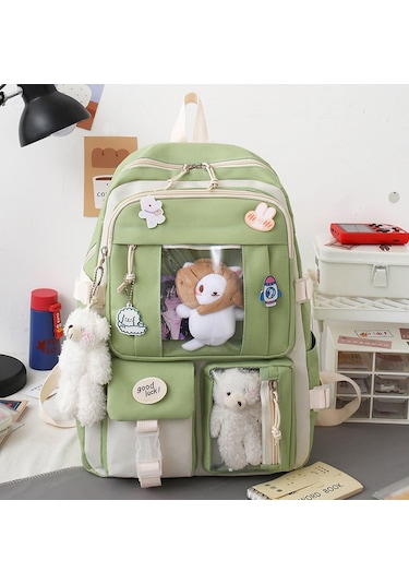 5 Parçalı Büyük Kapasiteli Öğrenci Okul Çantası