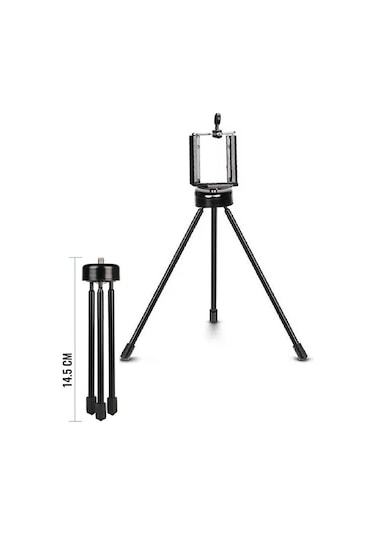 15 Cm Metal Tripod Telefon Tutucu Kamera İçin Mini Tripod Selfie