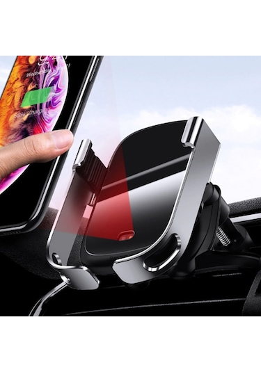 Baseus Rock-Solid Tam Otomatik 10W Kablosuz Araç Şarj Tutucu