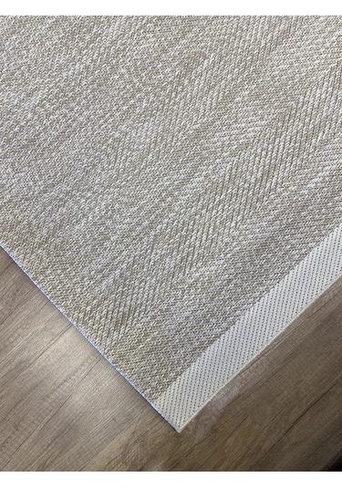 Hoom Rugs 1147 Bej Krem Sisal Plus Jüt Halı Bej