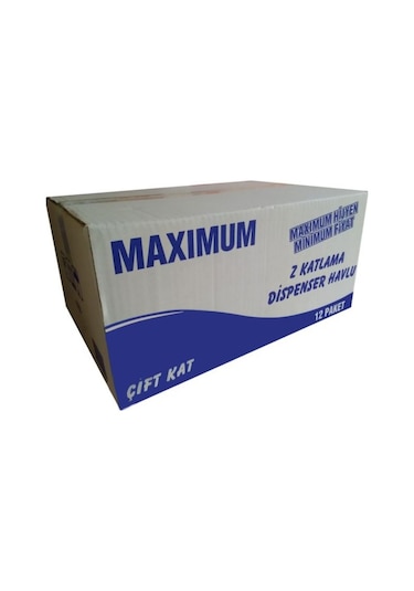 Maximum Z Katlama Dispenser Havlu 100'lu 12 Paket 20.5 x 20.5 CM