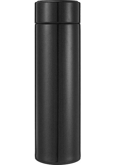 Supermarket1 Sıcak-sojuk Tutucu Akıllı Araç Bardakçığı, Dokunmatik Lcd Sıcaklık Gösterici, Paslanmaz Çelik, 450ml, Siyah