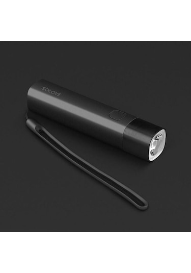 Mor Xiaomi Solove El Feneri X3 Usb Tip-c Şarj Edilebilir Elektrikli Torch Parlaklık Edc El Feneri 3000 Mah Güç Bankası Mini Led Torch Mor