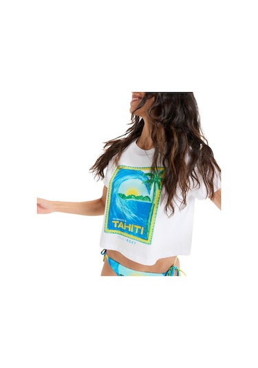 Roxy Roxy Atlas Oceanregular Crop Kadın Renkli Tişört Bwt0 Çok Renkli