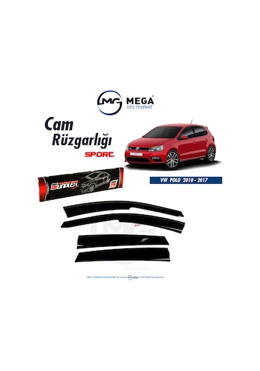 Ww Polo 2010-2017 Cam Rüzgarlık Mugen Tip Sunplex