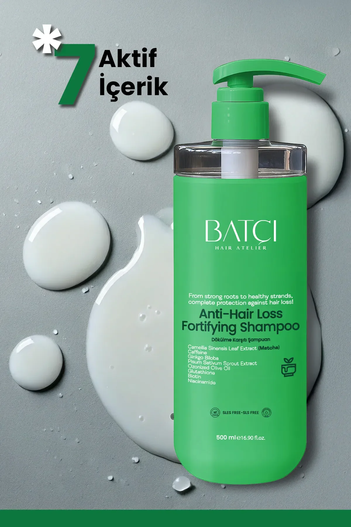 Maça Çaylı Saç Dökülmesine Karşı Hızlı Sac Uzatan Dolgunlaştırıcı Onarıcı Besleyici Şampuan 500 Ml Tüm Saçlar