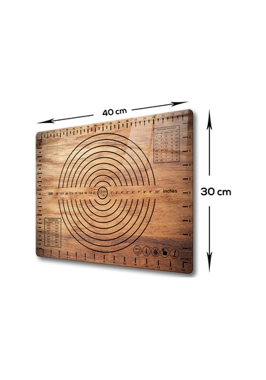 Cam Hamur Açma Matı Ahşap Görünümlü 30cm X 40cm