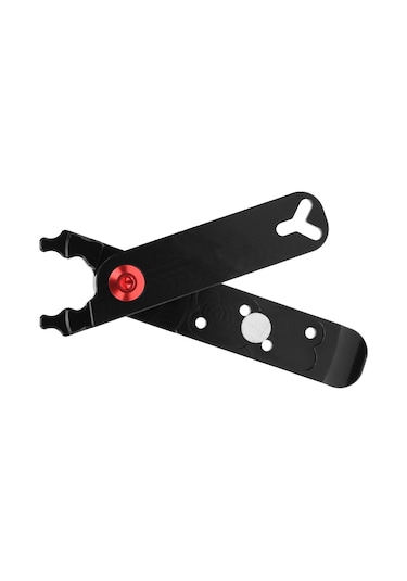 Kosona Alüminyum Alyuminyum Bisiklet Zinciri Açma Takımı - 4'lü Çok Fonksiyonlu: Lastik Çekici, Valf Anahtarı, Zincir Kilit Açıcı Siyah Siyah