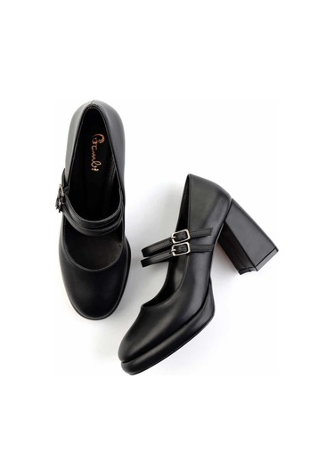 Siyah Kadın Klasik Topuklu Ayakkabı K01231414509 Siyah