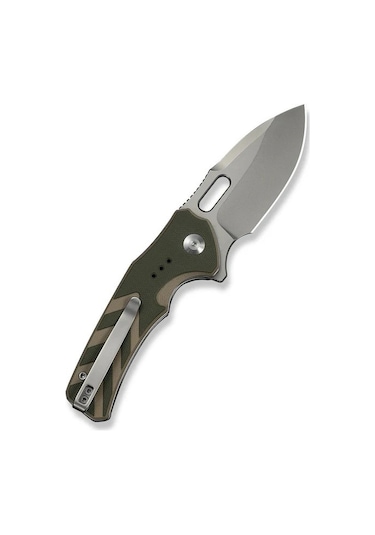 Civivi Vexron Milled Green & Tan G10 Handle Stonewashed 14c28n Blade Kamp Çakı Yeşil