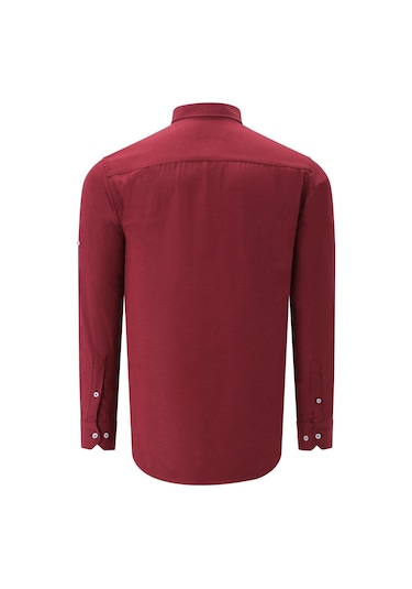 İkili Set G674 Dewberry Erkek Gömlek-siyah-bordo Siyah-bordo